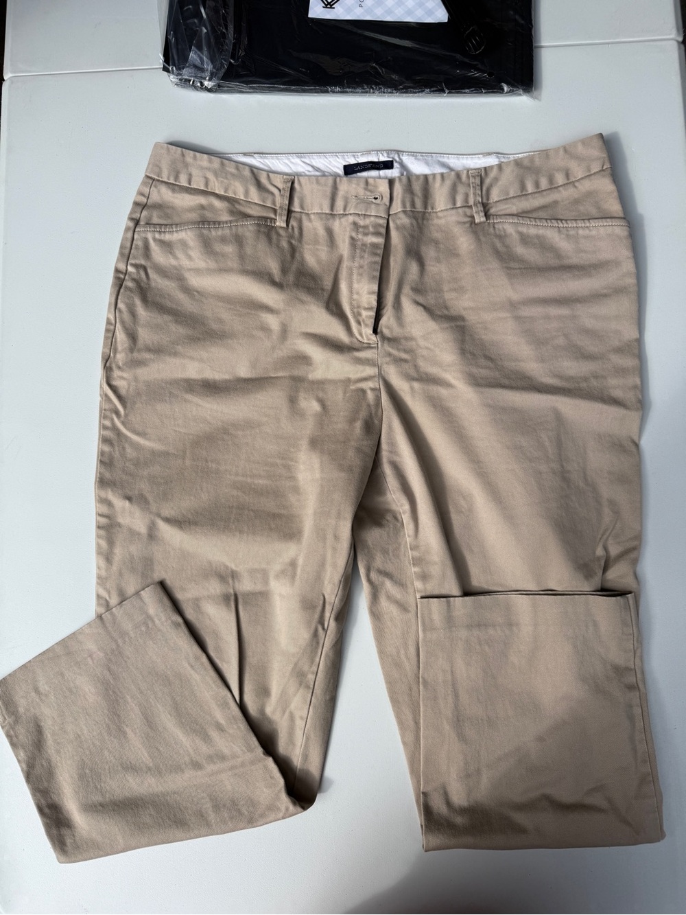Lands' End Women’s Chino Pants in Khaki Tan